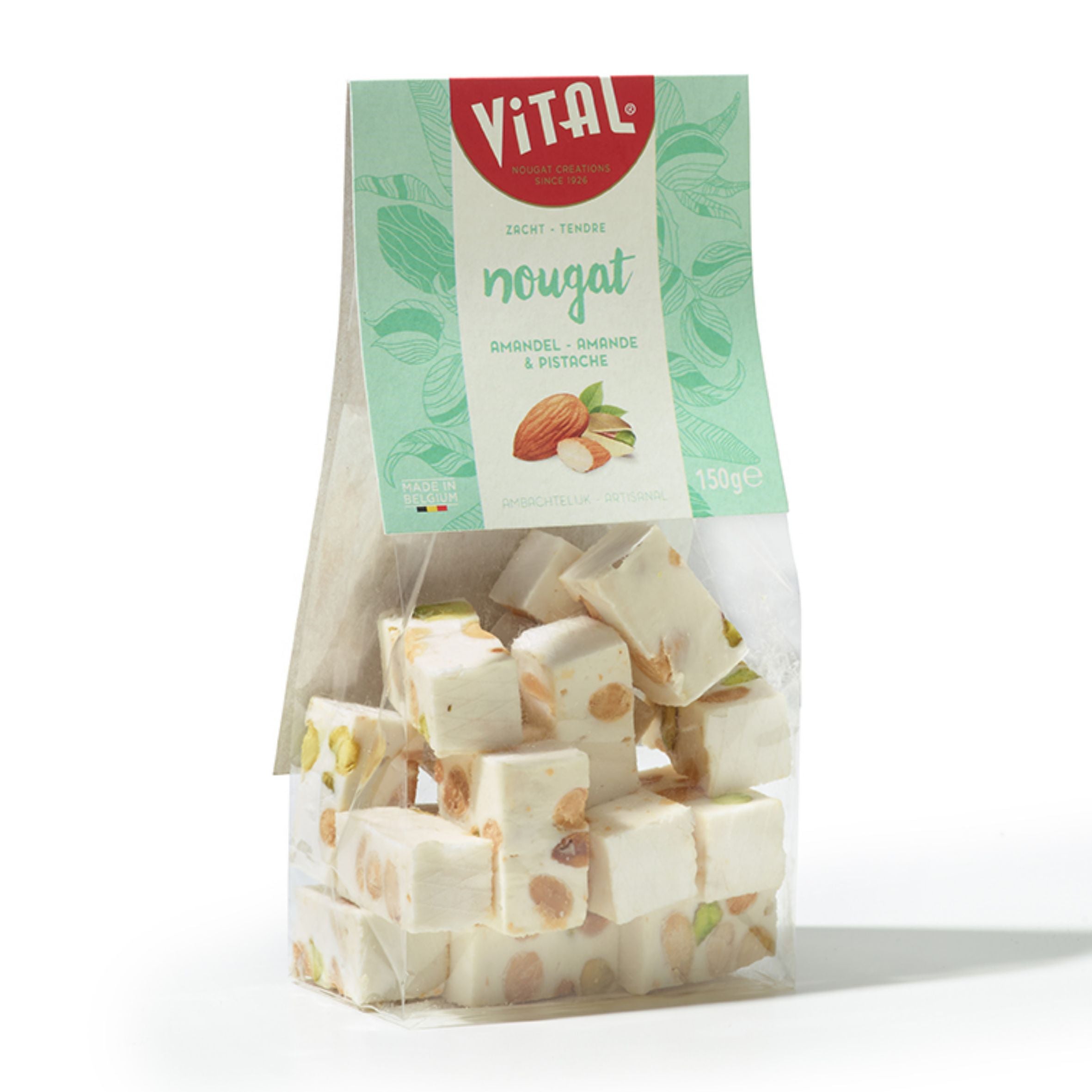 Zakje Zachte Nougat 150g Amandel en Pistache