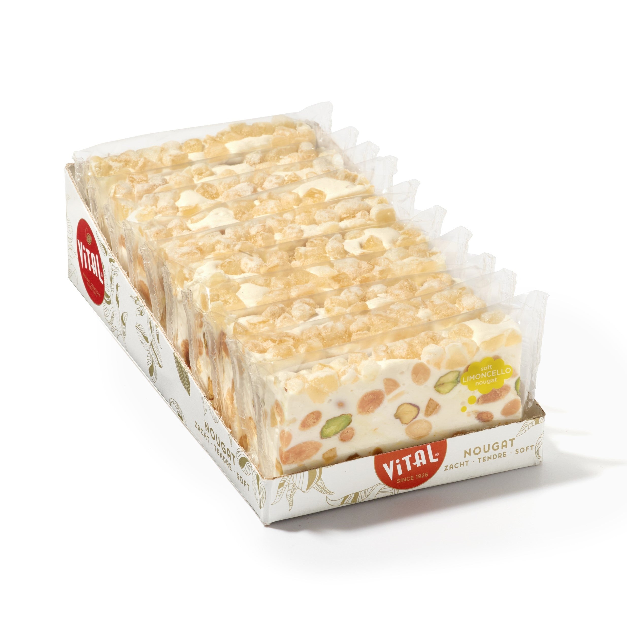 Nougat Slice of Heaven 100g Limoncellosmaak en Citroenstukjes