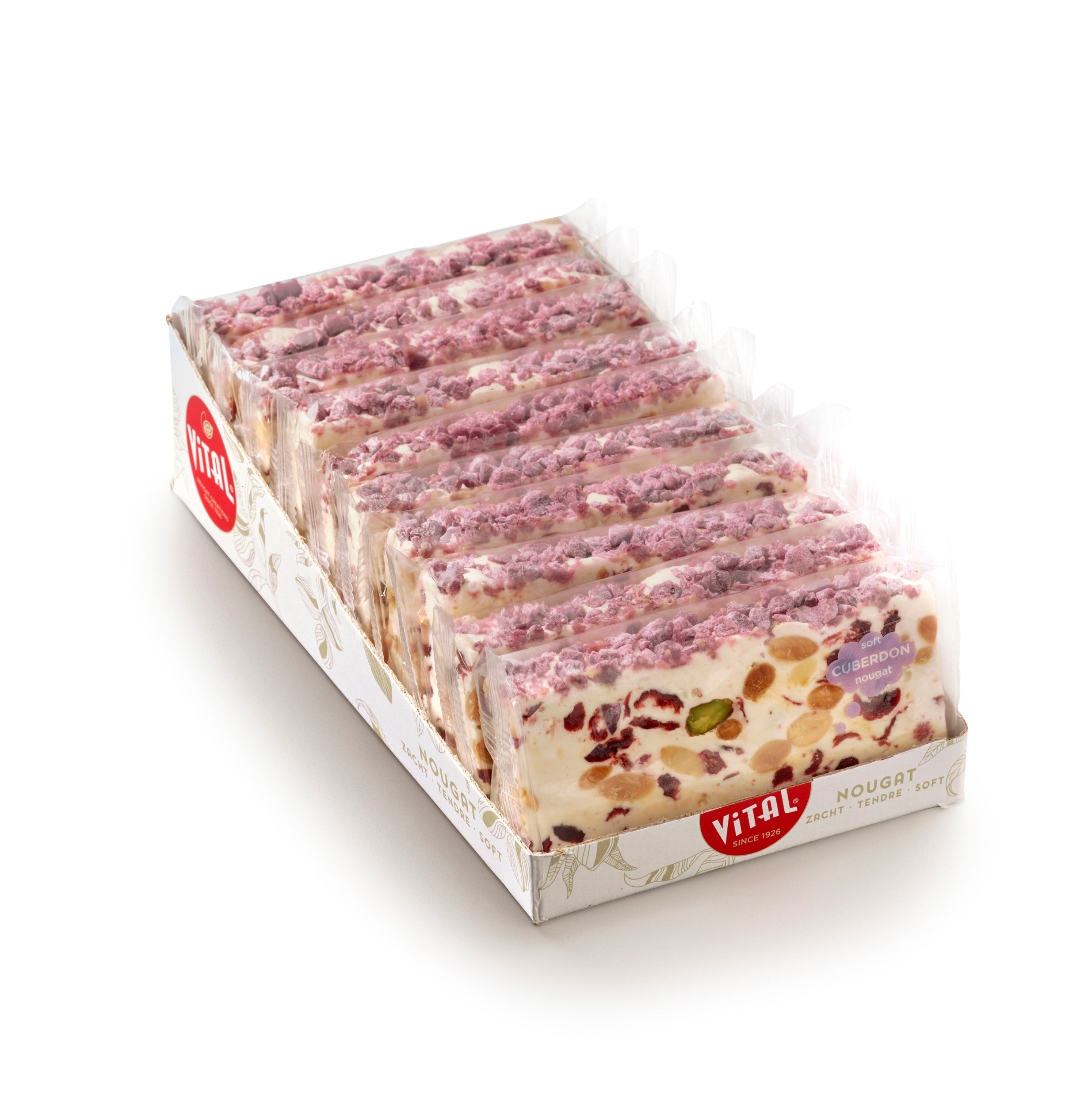 Nougat Slice of Heaven 100g Cuberdonstukjes en Cranberry