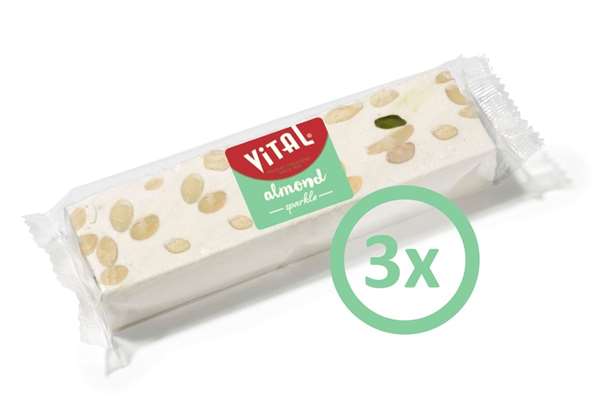 Zachte Nougatreep 3x150g Amandel en Pistache (per drie)
